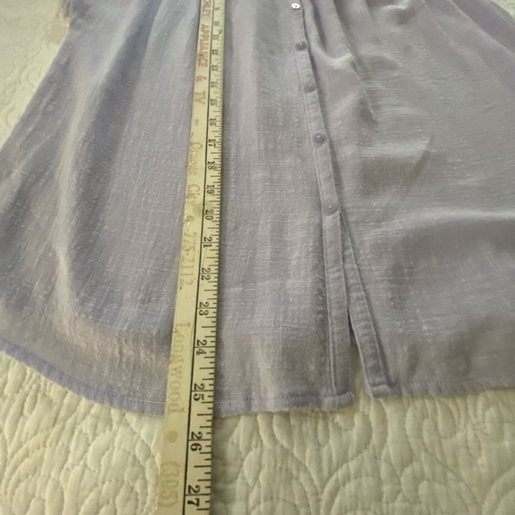 Universal Thread Light Purple Button Down Shirt Dolman Sleeve Button Up Size L - Picture 11 of 11